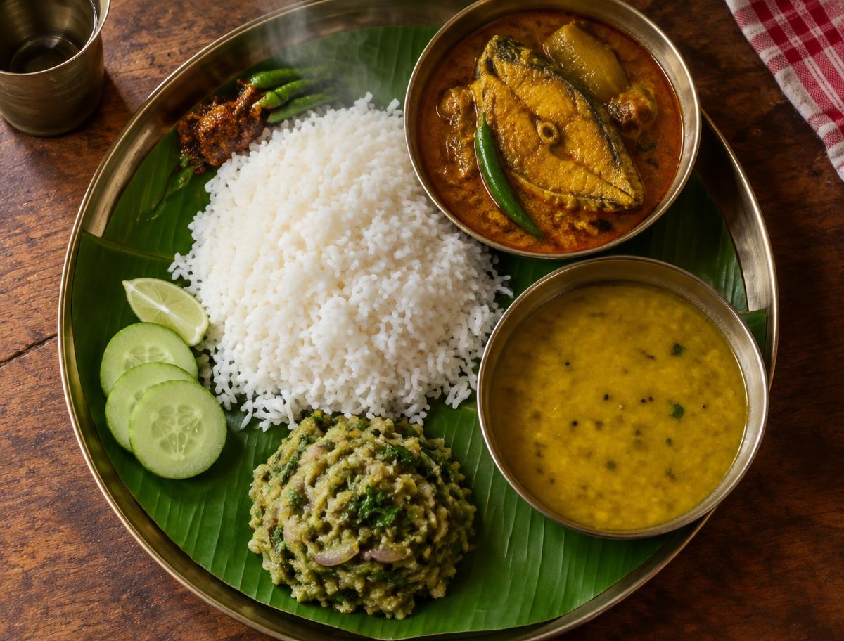 ভাত, মাছ ও ভর্তা