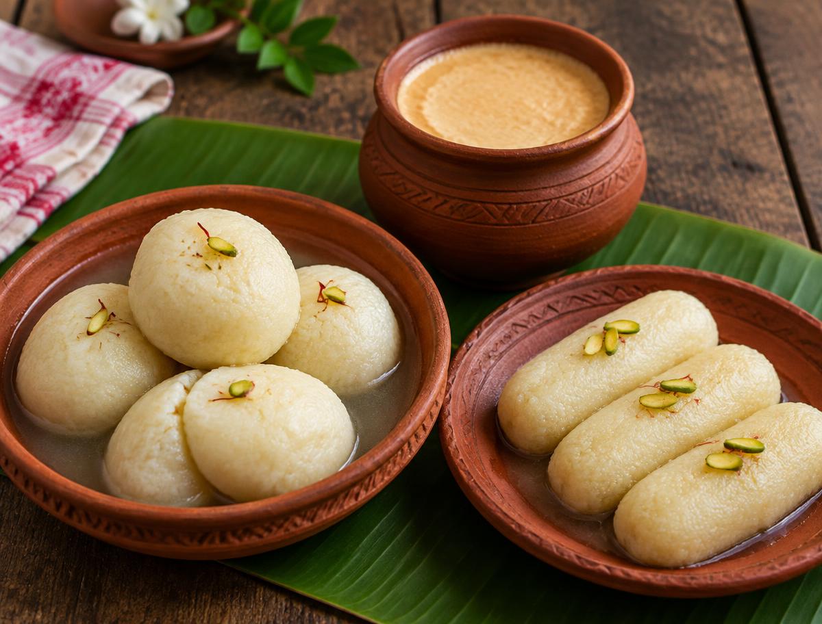 মাটির পাত্রে মিষ্টি ও দই